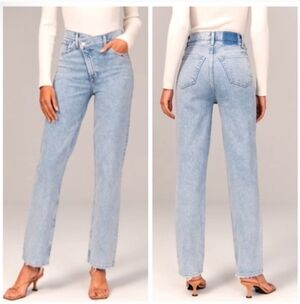 Abercrombie & Fitch Light Blue Straight Leg Jeans